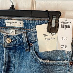 Abercrombie & Fitch Blue Relaxed Jeans